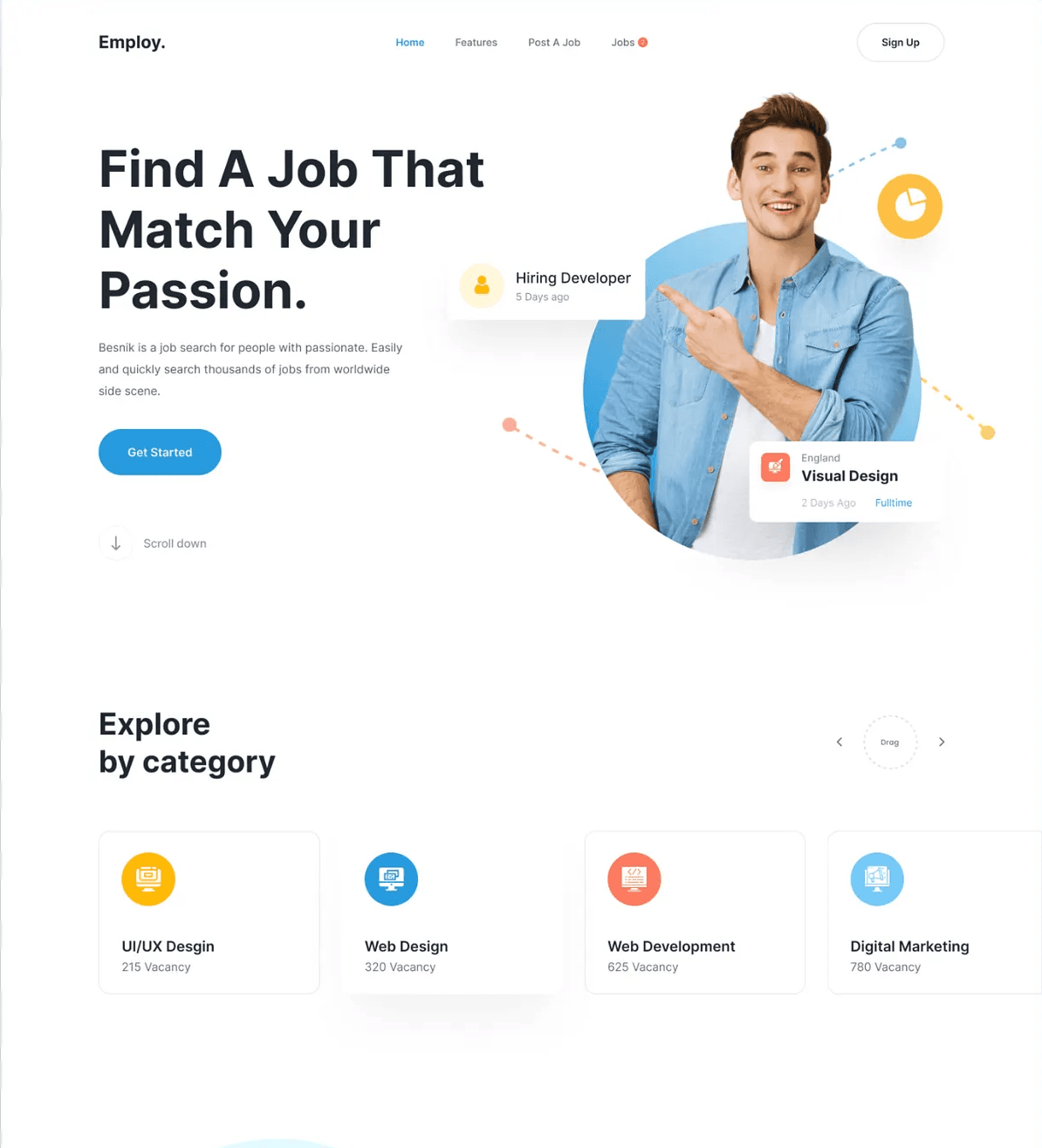 Professional with AI job matching